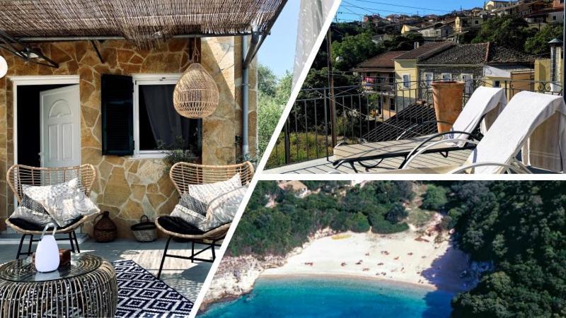 Villa Aspros - traditionell, ruhig und strandnah Liapades Exteriör bild